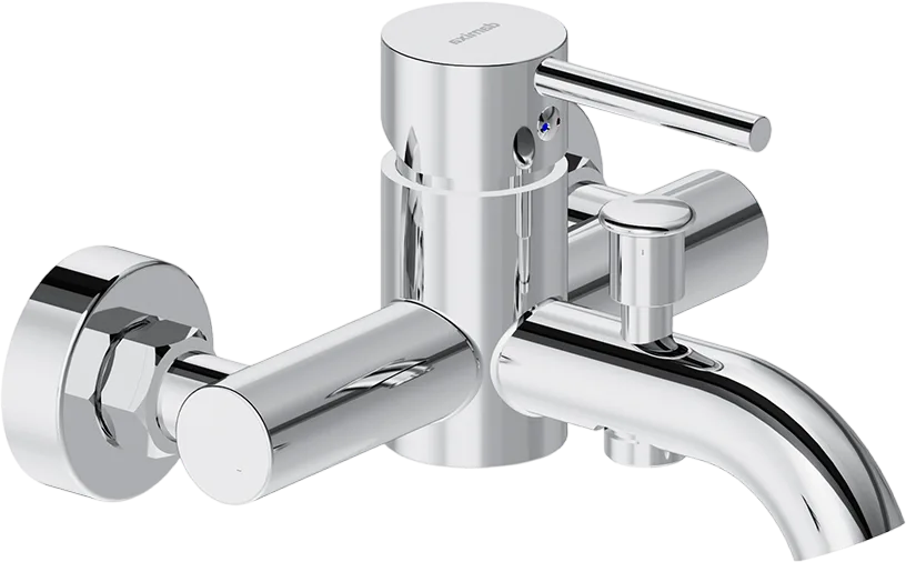 Смеситель для ванны с душем Damixa Scandinavian Pure 361000000, хром Sancos — официальный сайт