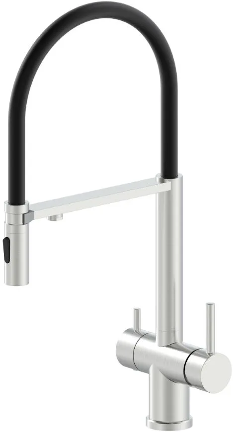 Смеситель для кухни Oliveeka K OL-458009-BN никель матовый Sancos — официальный сайт