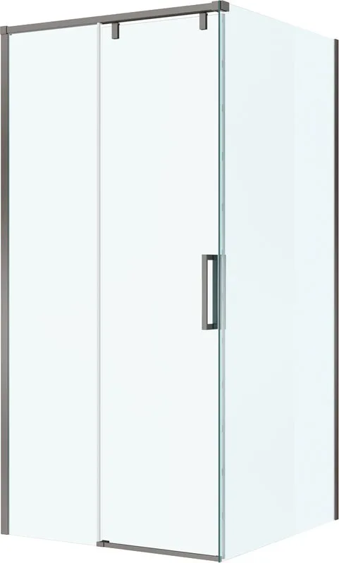 Душевой уголок BelBagno Soft Close-1 A-1-100-C-GM профиль оружейная сталь Sancos — официальный сайт
