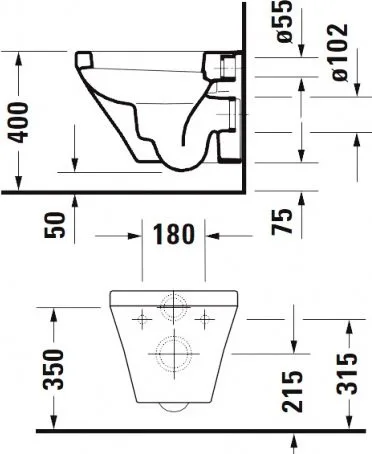 Унитаз подвесной Duravit DuraStyle 2539090000 63710000 глянцевый белый Sancos — официальный сайт