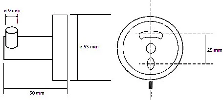 Крючок Bemeta Graphit 156106032 Sancos — официальный сайт