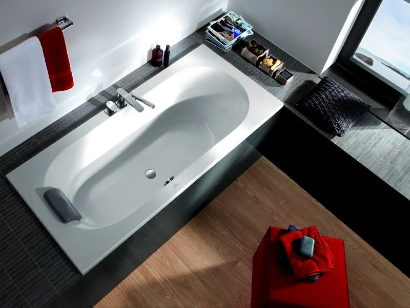Акриловая ванна Villeroy & Boch Oberon UBQ199OBE2V-01 190x90 см, встраиваемая, цвет альпийский белый Sancos — официальный сайт