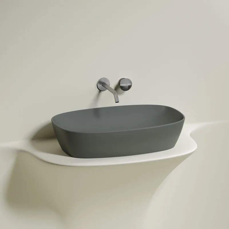 Накладная раковина Ceramicanova Element CN6049MH антрацит матовая Sancos — официальный сайт