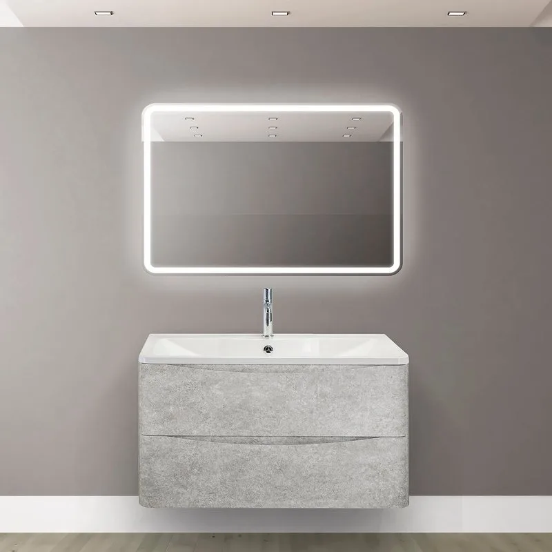 Зеркало BelBagno SPC-MAR-900-600-LED-BTN Sancos — официальный сайт
