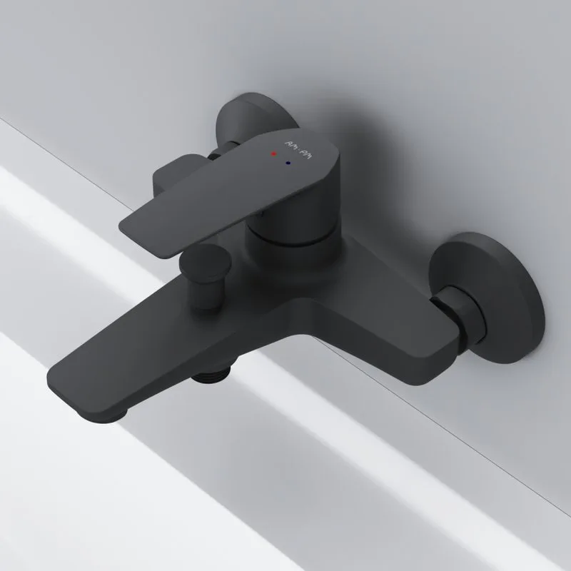 Смеситель для ванны с душем AM.PM Gem F90A10022, черный Sancos — официальный сайт