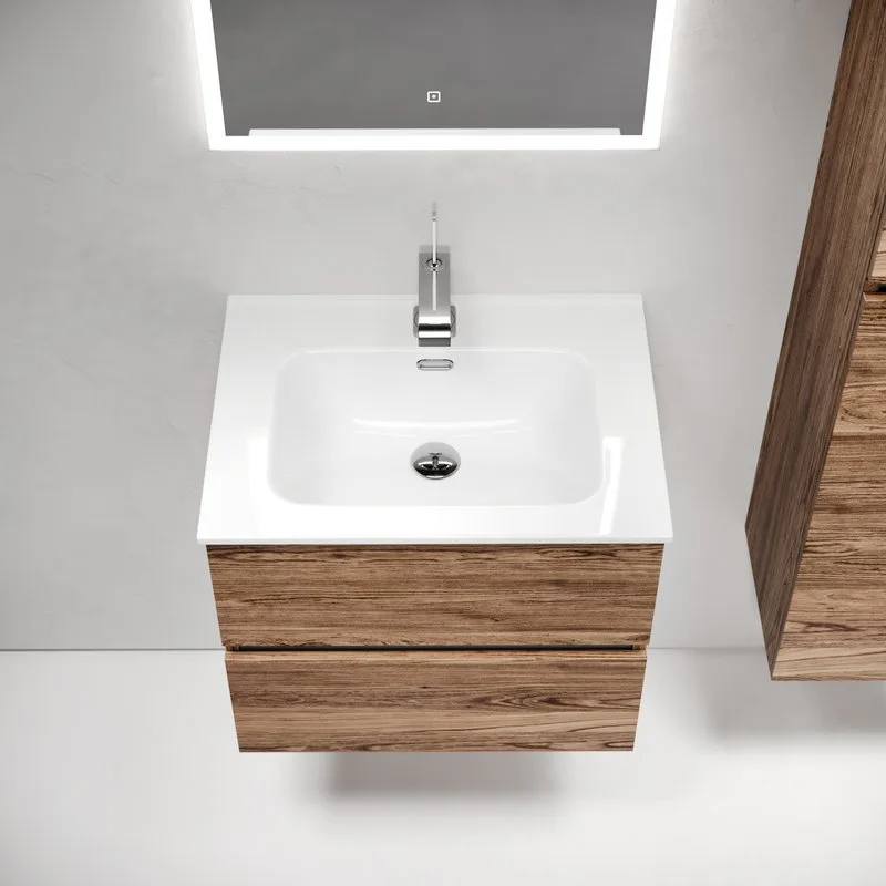 Тумба с раковиной Sancos Urban 60 дуб чарльстон, белая раковина CN7001 Sancos — официальный сайт