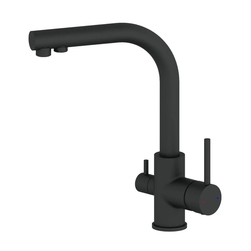 Смеситель для кухни Wonzon & Woghand WW-88458005-MB матовый черный Sancos — официальный сайт