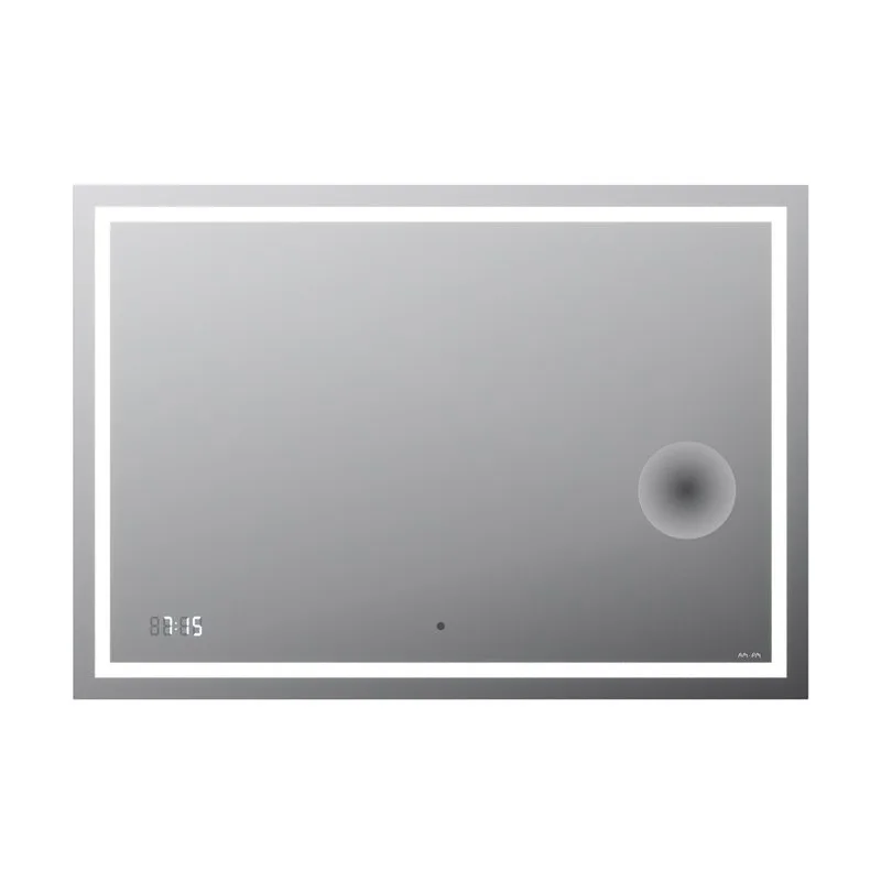 Зеркало AM.PM Gem 100 с LED-подсветкой, часами и косметическим зеркалом Sancos — официальный сайт
