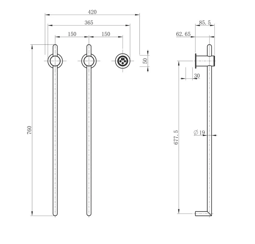 Полотенцесушитель электрический Wonzon & Woghand WW-AL3621-MB черный матовый Sancos — официальный сайт