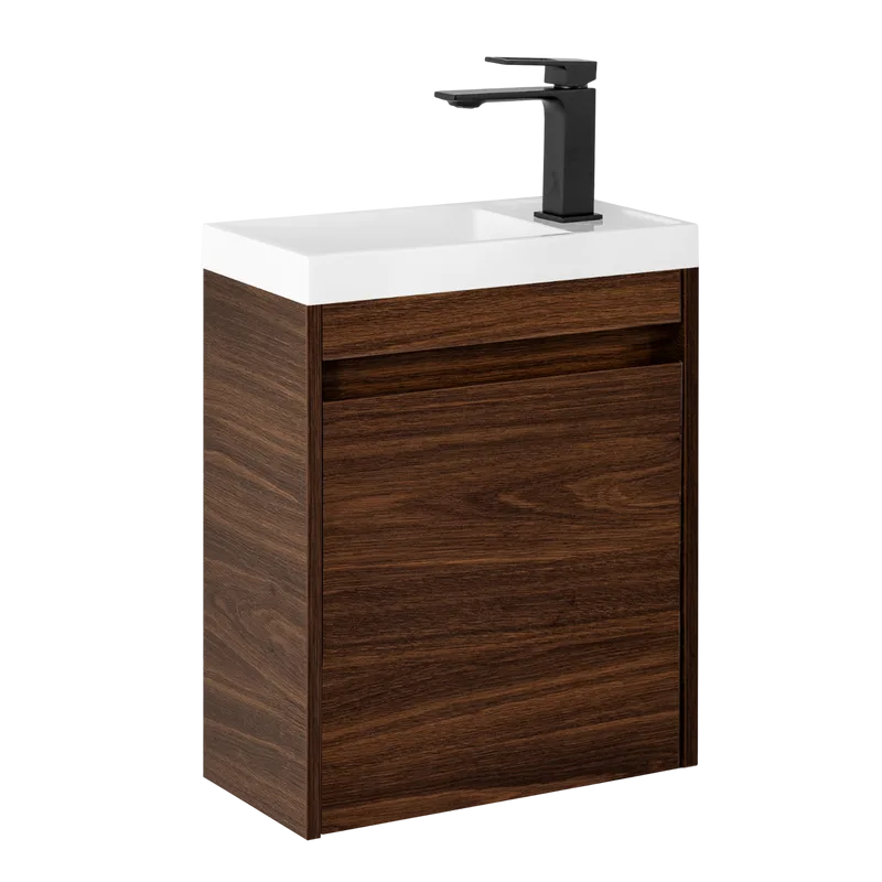 Тумба под раковину без столешницы Art&Max Family-M 40 подвесная, bourbon oak, с дверцей Sancos — официальный сайт