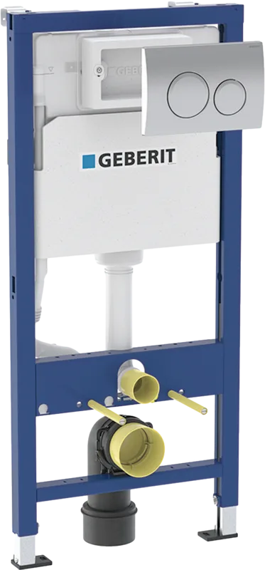 Система инсталляции для унитазов Geberit Delta 20 458.118.21.2, с кнопкой смыва, хром Sancos — официальный сайт