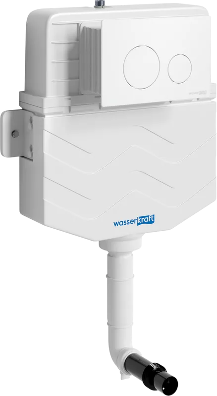 Смывной бачок скрытого монтажа Wasserkraft Aller 10TLT.031.ME.WM02, с кнопкой смыва матовой белой Sancos — официальный сайт
