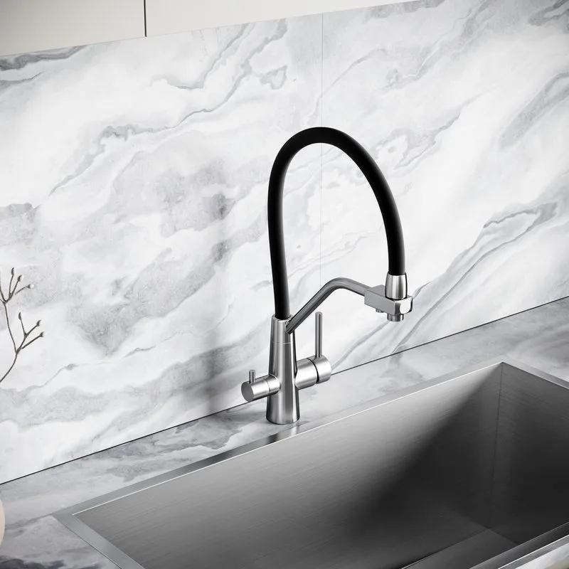 Смеситель для кухни Sancos Nolia SC12003SS под фильтр, нержавеая сталь Sancos — официальный сайт