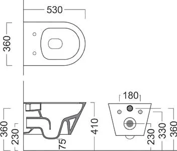 Унитаз подвесной KERAMA MARAZZI Plaza Modern PLMR.wc.02 с крышкой KMDP.seat.00\WHT Sancos — официальный сайт
