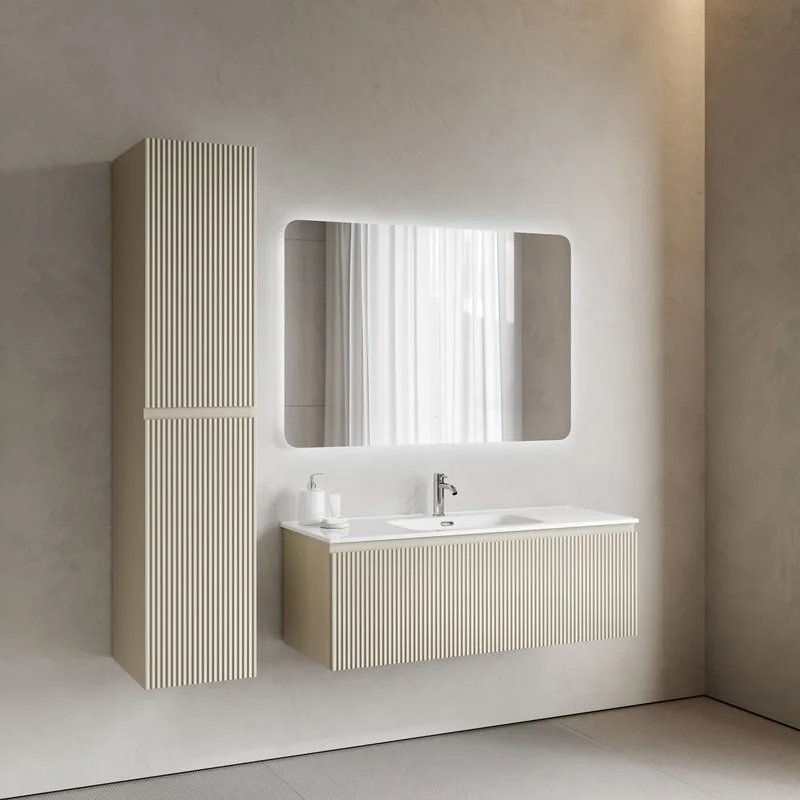 Тумба под раковину Sancos Snob R 1.0 120 подвесная Beige soft (капучино), SNR1.0120CE Sancos — официальный сайт