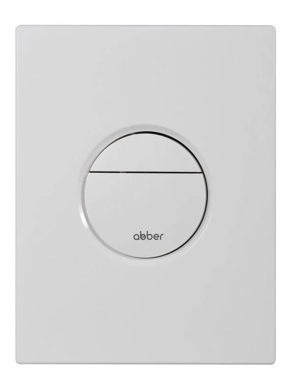 Кнопка смыва для инсталляции Abber AC0126MW АБС-пластик, цвет матовый белый