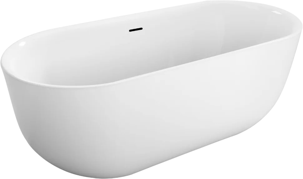 Акриловая ванна BelBagno BB706-1700-770 170x75 см, отдельностоящая, белая, овальная Sancos — официальный сайт