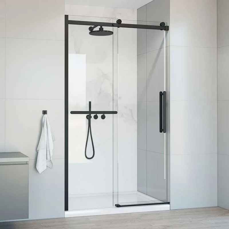 Душевая дверь в нишу Vincea Como Soft VDS-1CS130CLB 130 см профиль черный Sancos — официальный сайт