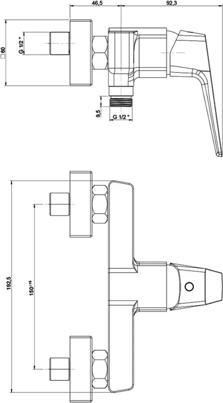 Смеситель для душа Paini Bari RTCR511 хром Sancos — официальный сайт