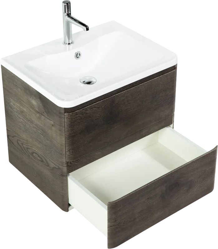 Тумба под раковину без столешницы BelBagno Albano 60 подвесная, rovere nature grigio Sancos — официальный сайт