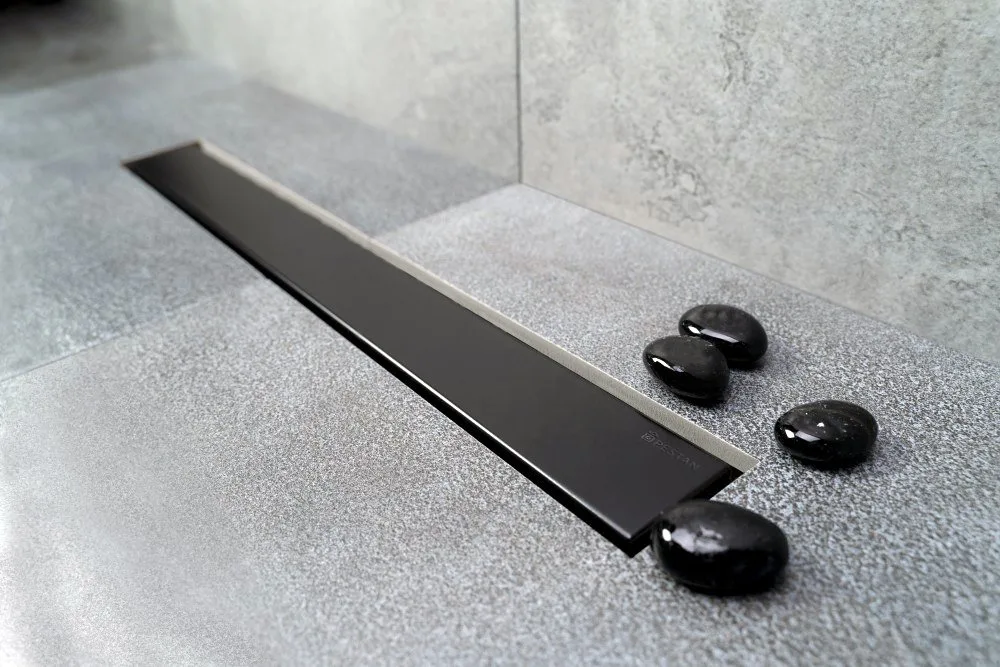 Душевой трап (лоток) Pestan Confluo Frameless Line 550 черный матовый Sancos — официальный сайт