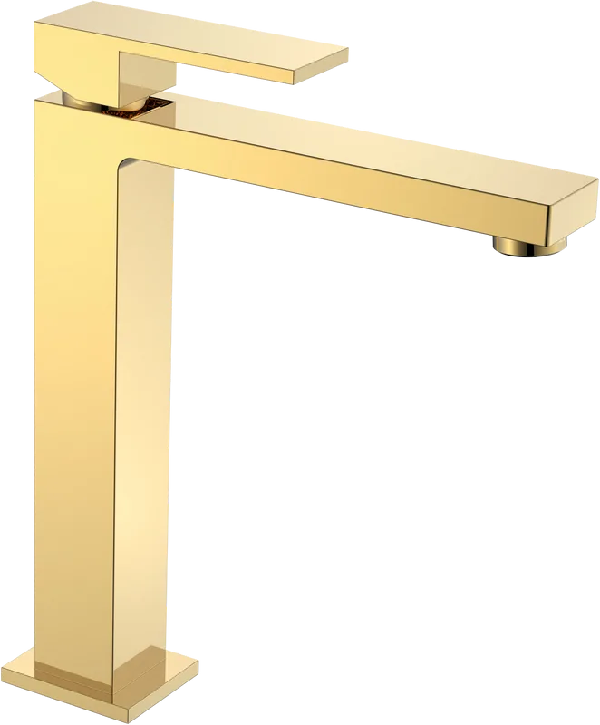 Смеситель для раковины Boheme Qubic 472-G shinny gold Sancos — официальный сайт