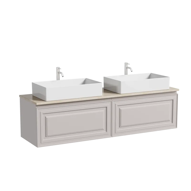 Тумба с раковиной Sancos Very 160 doha soft, столешница бежевая TT160A2X, раковина CN6070 Sancos — официальный сайт