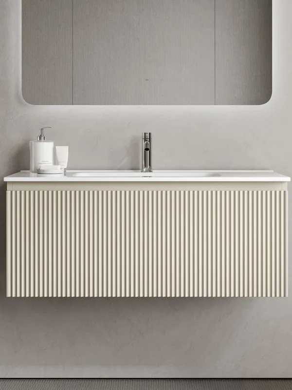 Тумба под раковину Sancos Snob R 1.0 100 подвесная Beige soft (капучино), SNR1.0100CE Sancos — официальный сайт