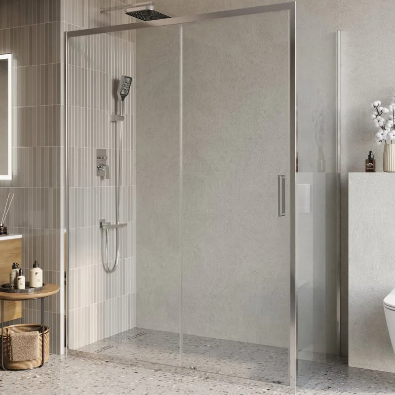 Душевой уголок BelBagno Luce AH-1-150/80-C-Cr профиль хром, стекло прозрачное Sancos — официальный сайт