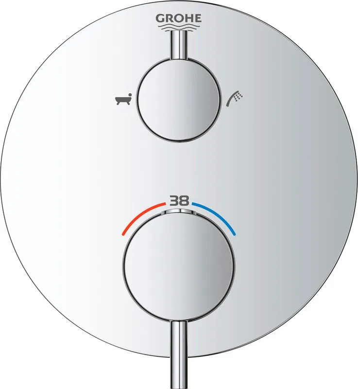 Термостатический смеситель встраиваемый Grohe Atrio 24138003 для ванны с душем, хром Sancos — официальный сайт