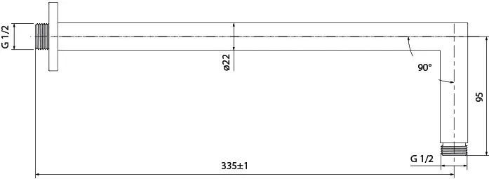 Кронштейн для верхнего душа IDDIS 001SB33i61 Sancos — официальный сайт