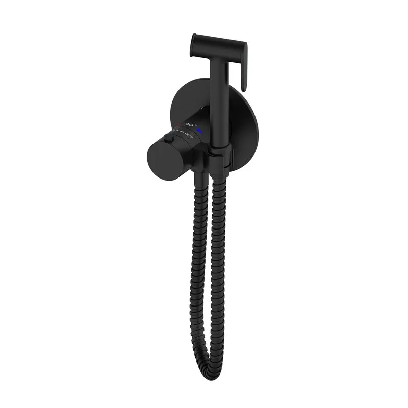 Гигиенический душ Oliveeka Y OL-829909-MB С ВНУТРЕННЕЙ ЧАСТЬЮ, термостат, черный матовый Sancos — официальный сайт