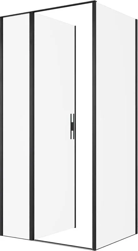 Душевой уголок Allen Brau Priority 100x80, профиль черный браш, стекло прозрачное Sancos — официальный сайт