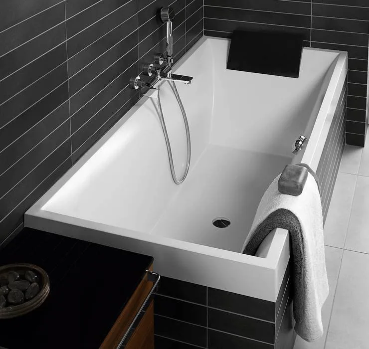 Акриловая ванна Villeroy & Boch Squaro UBQ170SQR2V-01 170x75 см, встраиваемая, цвет альпийский белый Sancos — официальный сайт