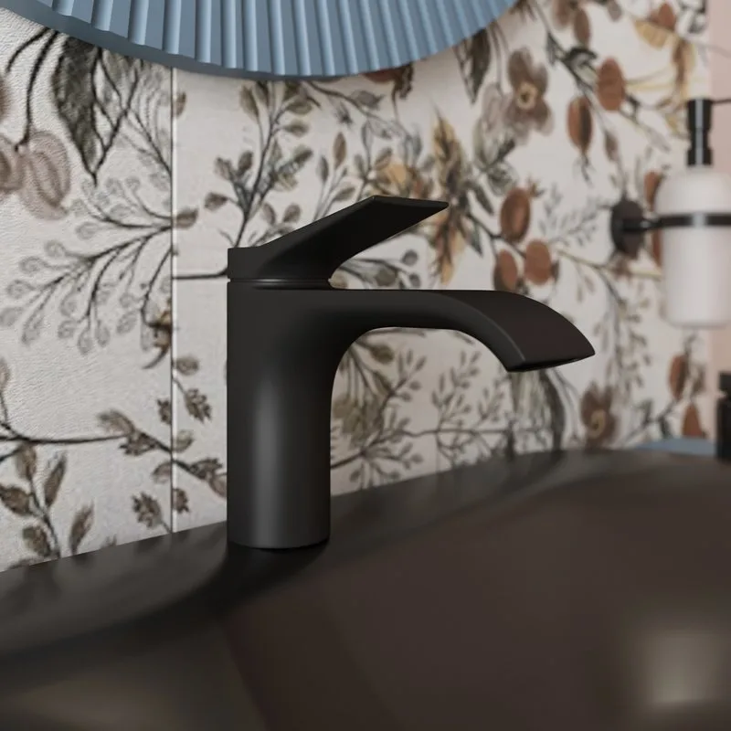 Смеситель для раковины Hansgrohe Vivenis 80 75012670 матовый черный Sancos — официальный сайт