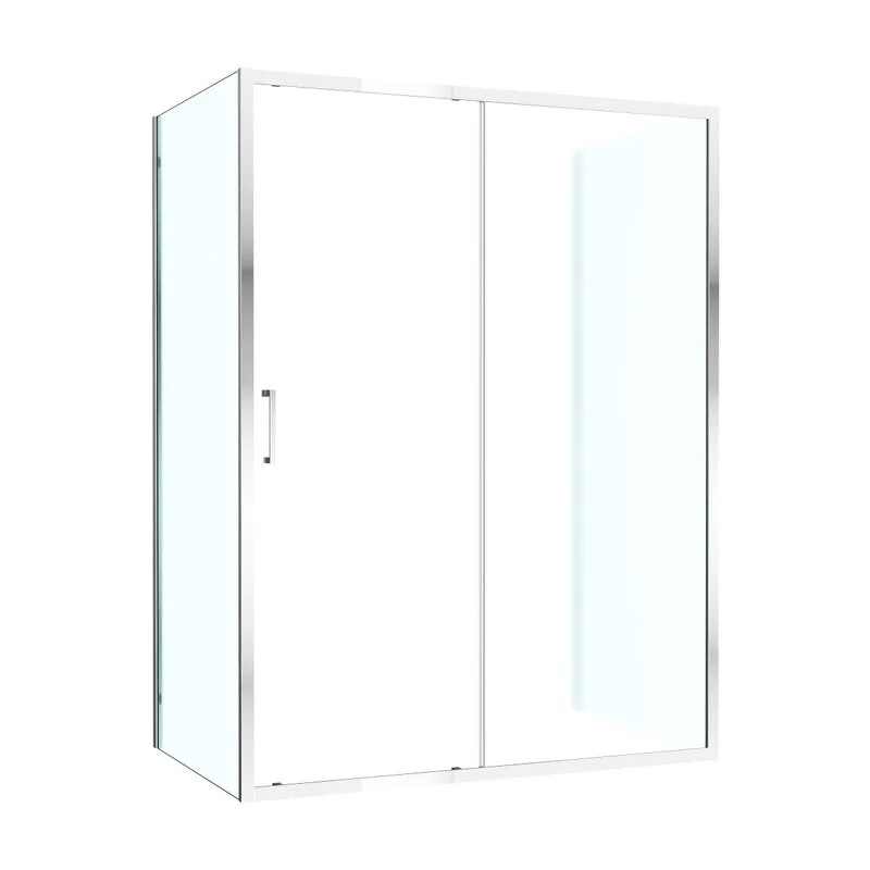 Душевой уголок Cezares Molveno AH-12 150х90 см, профиль хром, стекло рифленое Sancos — официальный сайт