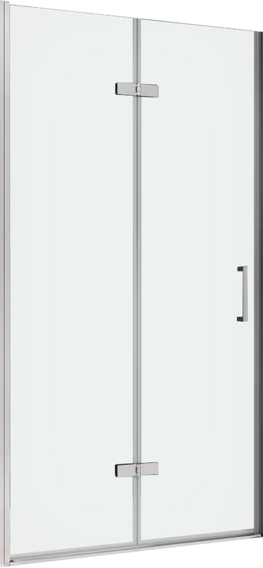 Душевая дверь в нишу Abber Zart AG08080P 80 см, профиль хром, стекло прозрачное Sancos — официальный сайт