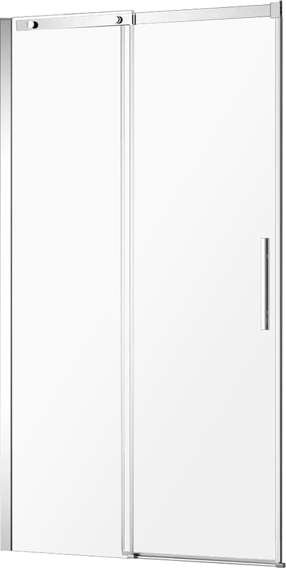 Душевая дверь в нишу AQUAme AQM4803-12 120 см, профиль хром, стекло прозрачное Sancos — официальный сайт