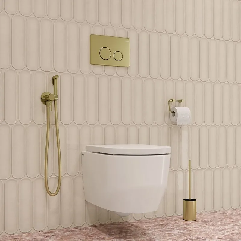 Гигиенический душ IDDIS Axes 005MGR0i08 со смесителем, матовое золото Sancos — официальный сайт