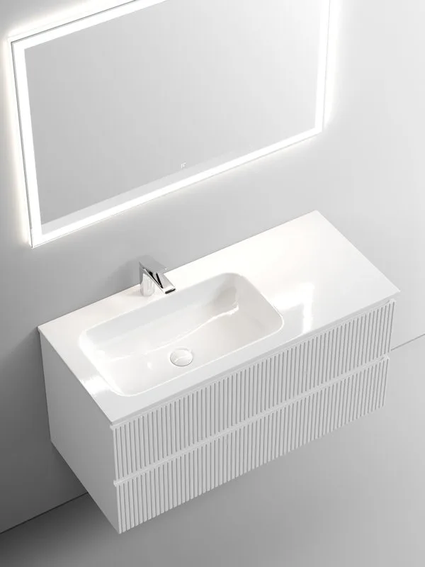 Тумба под раковину Sancos Snob T 100 подвесная Bianco (белый), SNT100LW Sancos — официальный сайт