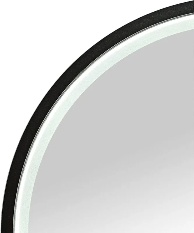Зеркало круглое Art&Max Livorno Nero 80х80 черное, с LED-подсветкой, 6000k Sancos — официальный сайт