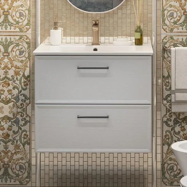 Тумба под раковину без столешницы KERAMA MARAZZI Piano Classic 65 подвесная, ясень белый матовый Sancos — официальный сайт