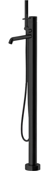 Напольный смеситель для ванны с душем Gattoni Circle Two 9108/91NO, nero opaco Sancos — Оригинал