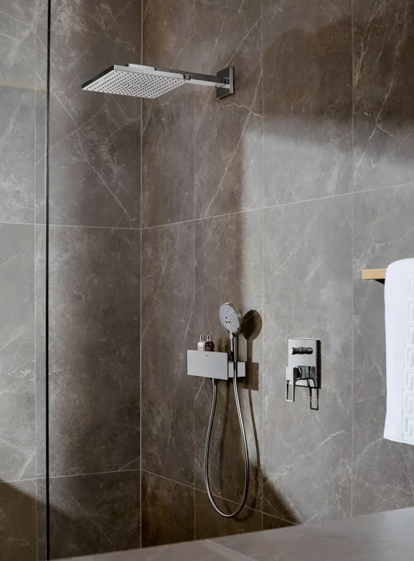 Шланговое подключение Hansgrohe Fixfit Porter 300 26456400, держатель для душа Sancos — официальный сайт