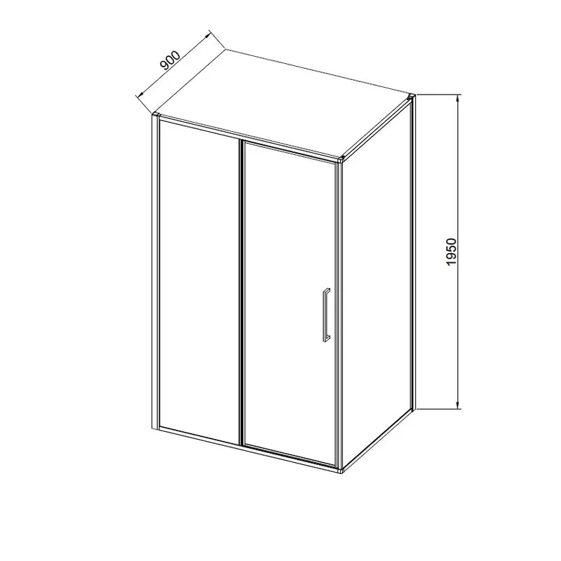 Душевой уголок Vincea Slim VSR-4SLP9012CLGM 120х90 см, профиль вороненая сталь, стекло прозрачное Sancos — официальный сайт