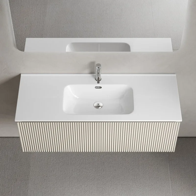 Тумба под раковину Sancos Snob R 1.0 120 подвесная Beige soft (капучино), SNR1.0120CE Sancos — официальный сайт