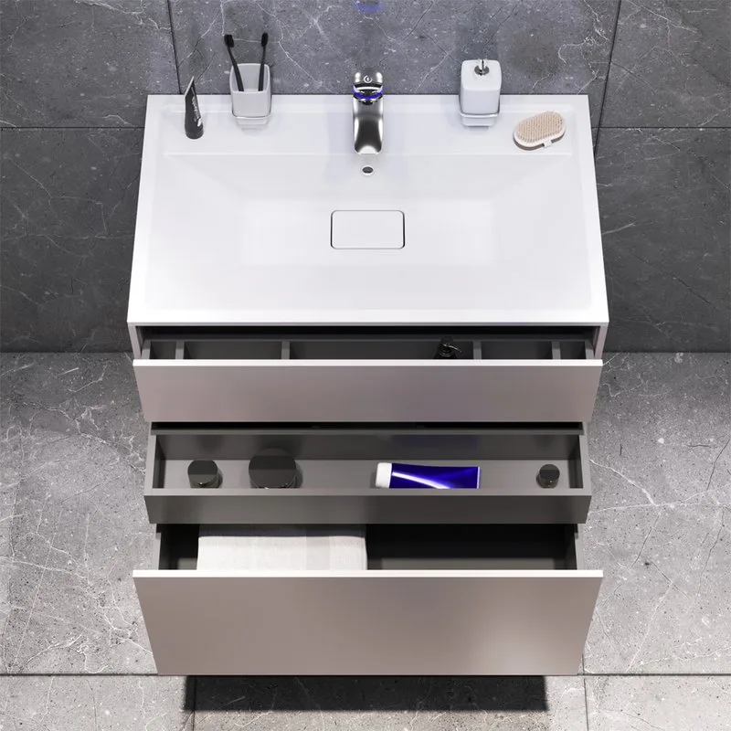 Тумба под раковину без столешницы AM.PM Inspire V2.0 80 элегантный серый Sancos — официальный сайт