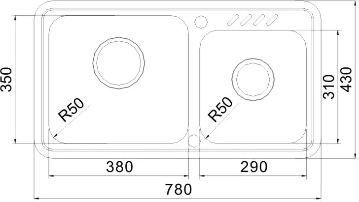 Мойка кухонная Oulin OL-H9903 Sancos — официальный сайт