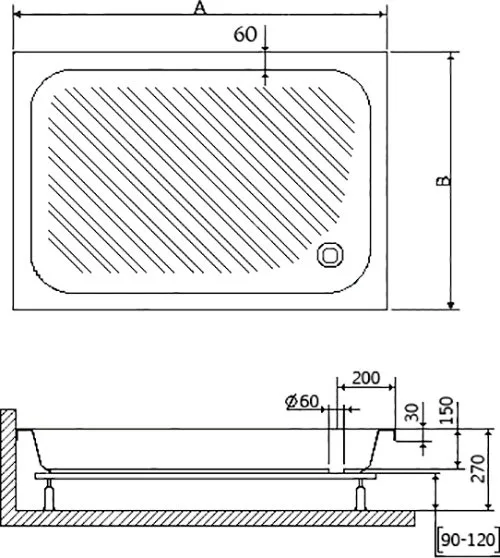 Поддон для душа RGW B/CL-S-A 16180290-51-A Sancos — официальный сайт