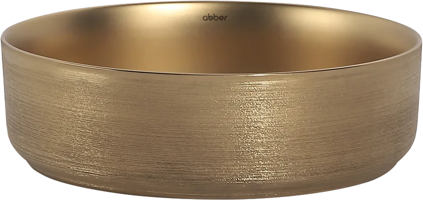 Накладная раковина Abber Bequem AC2109BGM матовое золото Sancos — официальный сайт